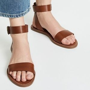 Madewell Boardwalk Ankle Strap Sandal Brown 7